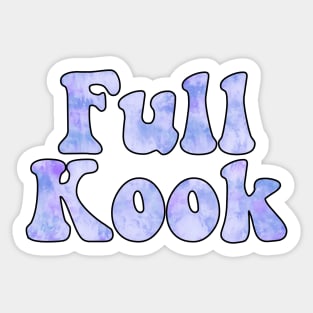 Tie Dye Purple Full Kook Sticker